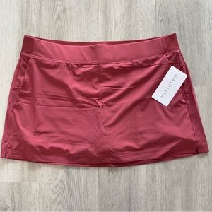 Athleta NEW Brooklyn short skort red-pink stretch size 16
